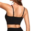 Women's Bikini Top V Neck Adjustable Spaghetti Straps Swimsuit Padded Athletic Bathing Suit