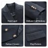 Women's Pant Suit 2 Piece Set Double Breasted Pinstripe Suit Slim Fit Business Casual Outfits