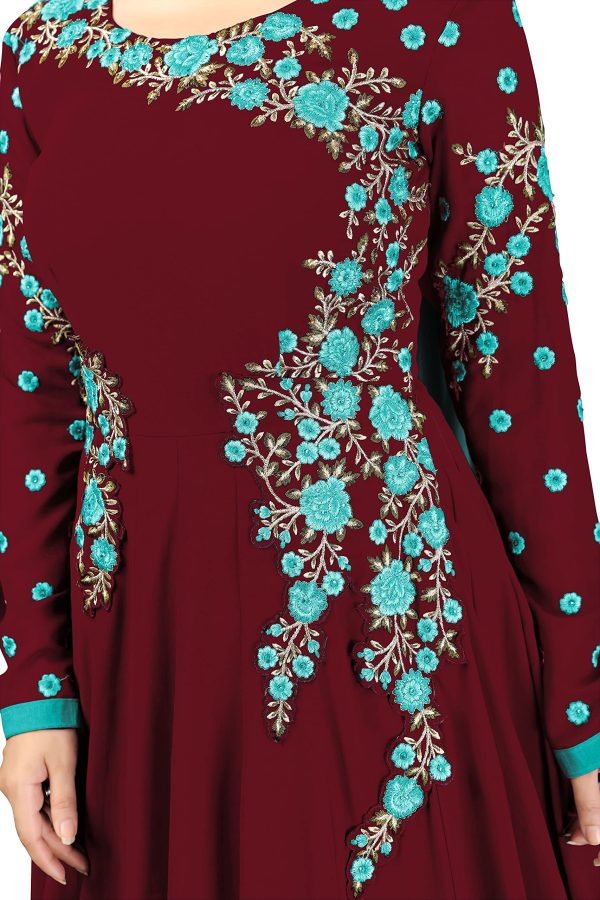 91DSCXcVqOS.jpg Women's Georgette Embroidery Anarkali Suit Set Stitched