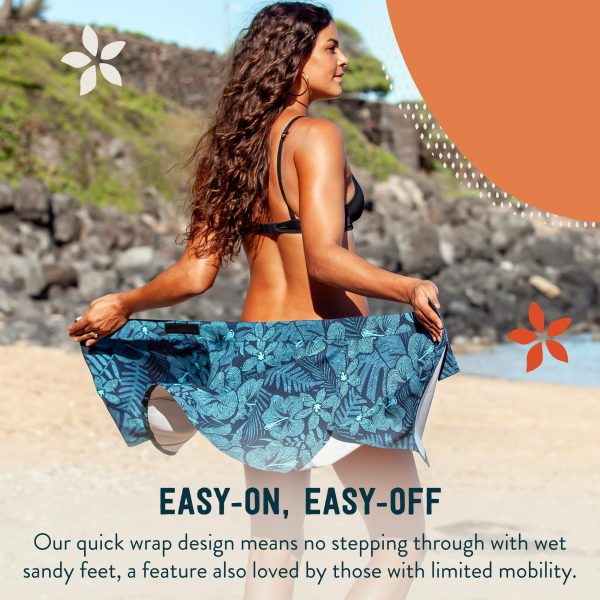 Length 1 - Wrap Skirt for Women - Quick Dry Swim Cover-Up with Side Pocket - Lightweight for Beach & Travel