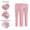 Women's Suit 2 Piece Set Buiness Pants Suit for Women Pinstripe Houndstooth Blazer