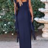 Women's Summer Long Formal Wedding Guest Dress Sleeveless Ruffle Cocktail Party Maxi Bodycon Dresses