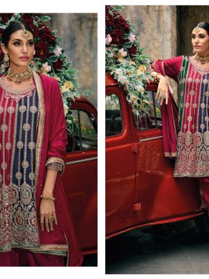 Ready to wear indian Pakistani embroidered pamplin style salwar kameez for Women 2704